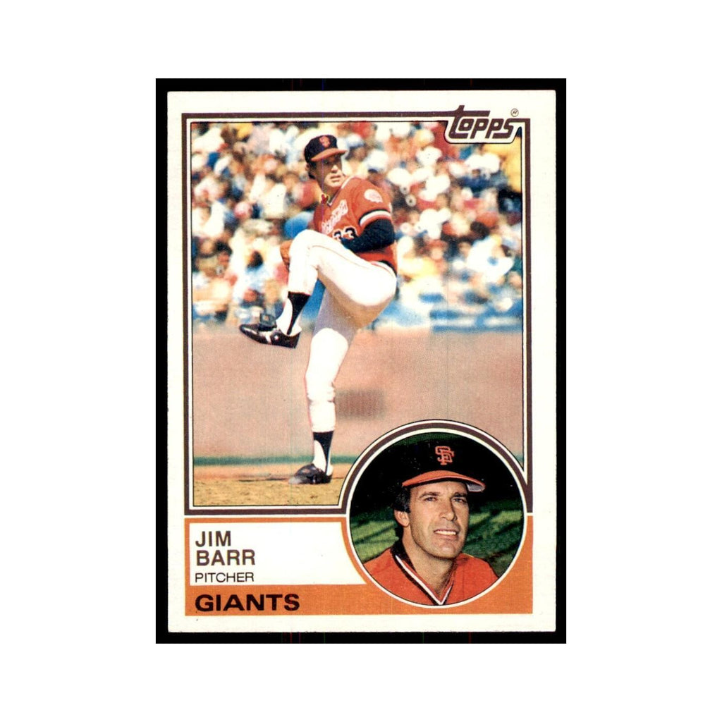 1983 Topps Jim Barr Baseball Cards #133