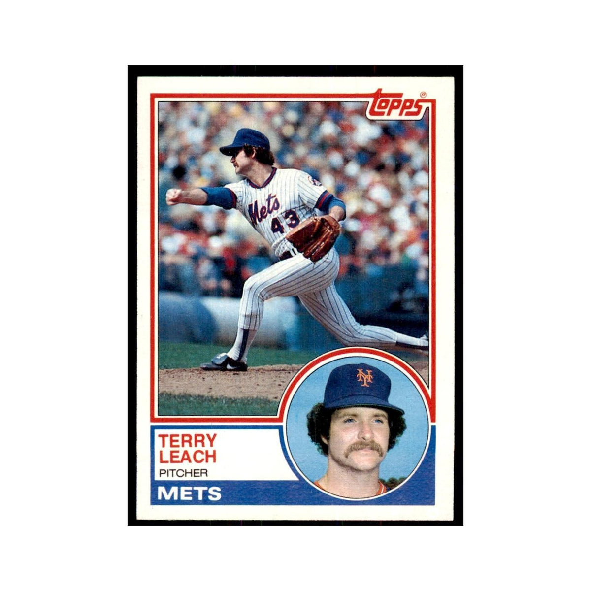 1983 Topps Terry Leach Baseball Cards #187