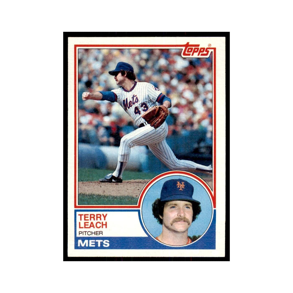 1983 Topps Terry Leach Baseball Cards #187