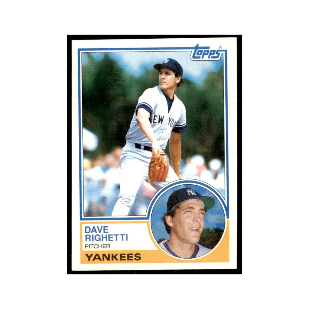 1983 Topps Dave Righetti Baseball Cards #176