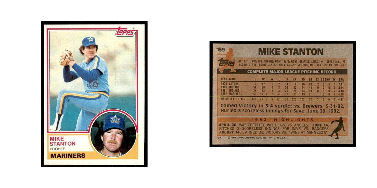 1983 Topps Mike Stanton Baseball Cards #159
