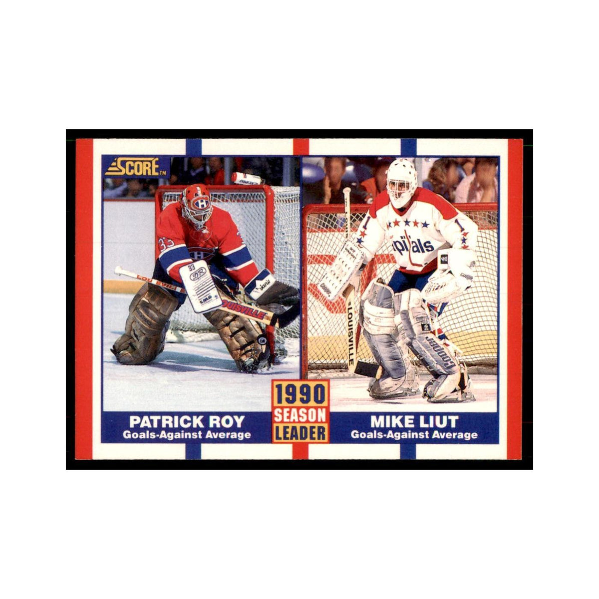 1990 Score Canadian Patrick Roy/Mike Liut Hockey Cards #354