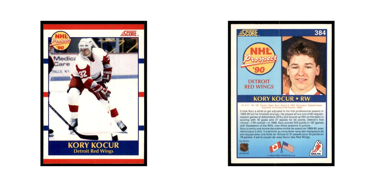 1990 Score Canadian Kory Kocur Hockey Cards #384