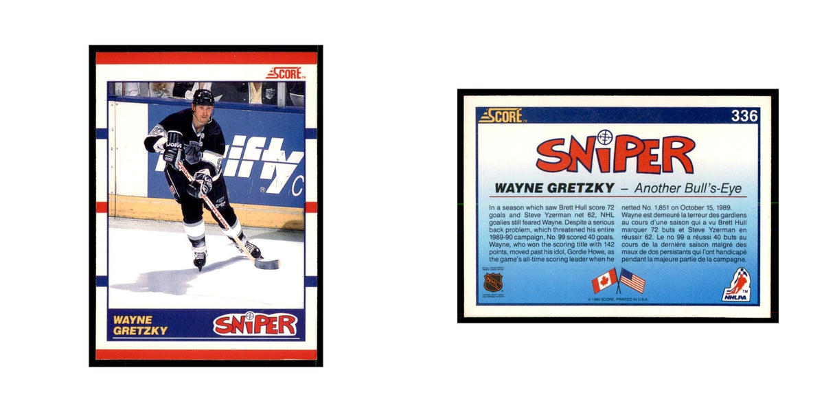 1990 Score Canadian Wayne Gretzky Hockey Cards #336