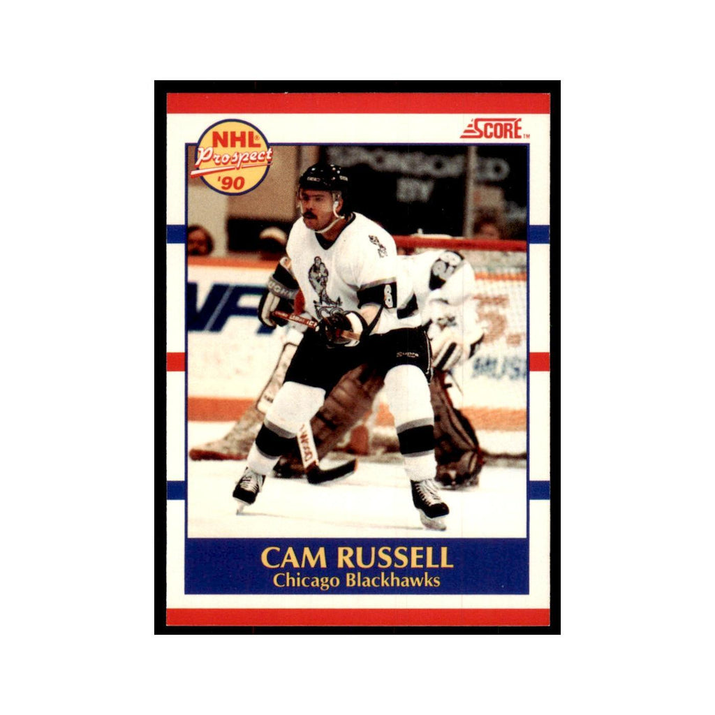 1990 Score Canadian Cam Russell Hockey Cards #408