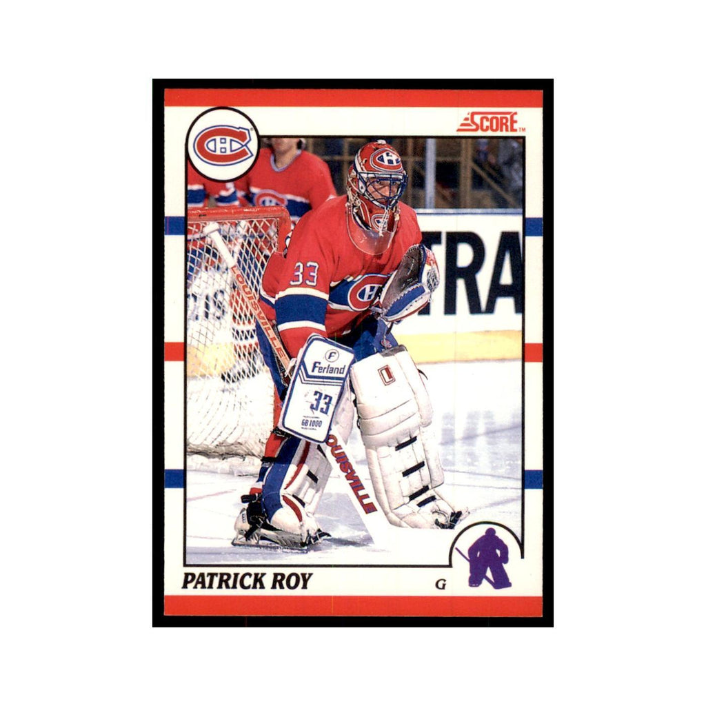 1990 Score Canadian Patrick Roy Hockey Cards #10