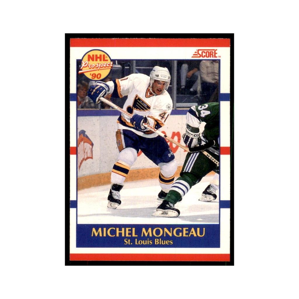 1990 Score Canadian Michel Mongeau Hockey Cards #395