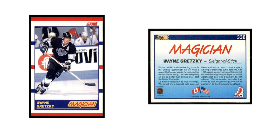 1990 Score Canadian Wayne Gretzky Hockey Cards #338