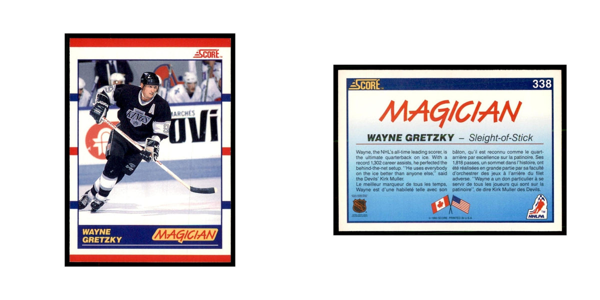 1990 Score Canadian Wayne Gretzky Hockey Cards #338