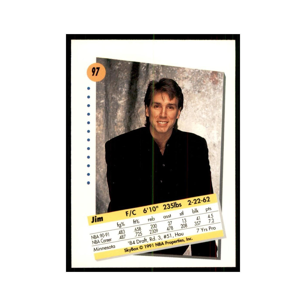 1991 SkyBox Jim Petersen Basketball Cards #97