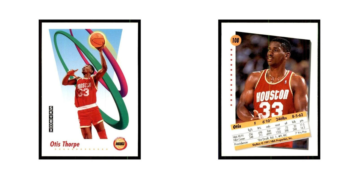 1991 SkyBox Otis Thorpe Basketball Cards #108