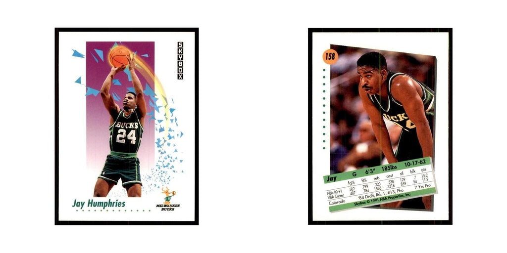 1991 SkyBox Jay Humphries Basketball Cards #158