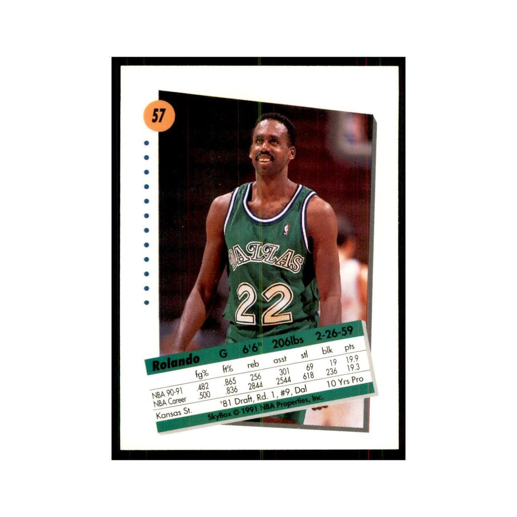 1991 SkyBox Rolando Blackman Basketball Cards #57