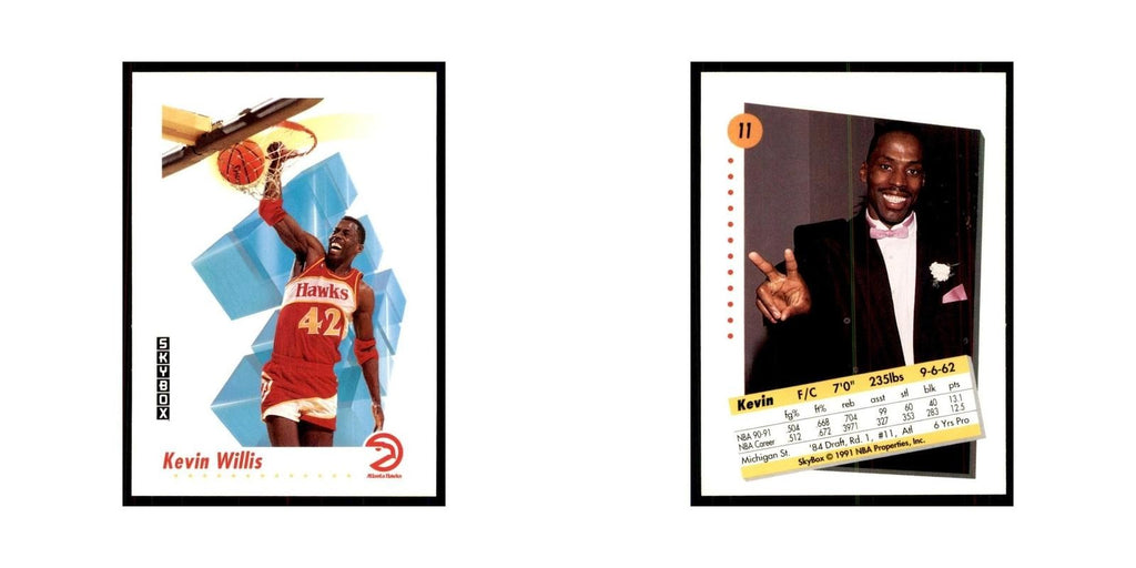 1991 SkyBox Kevin Willis Basketball Cards #11