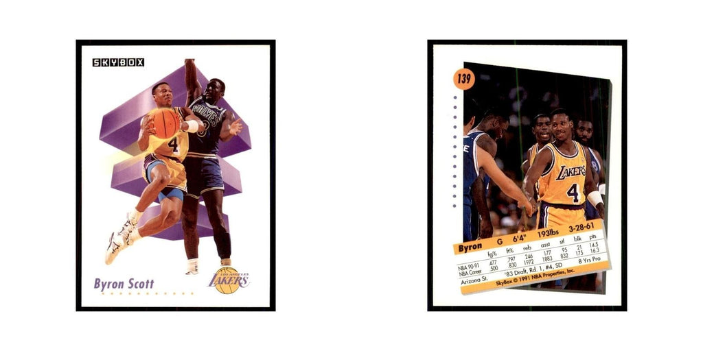 1991 SkyBox Byron Scott Basketball Cards #139
