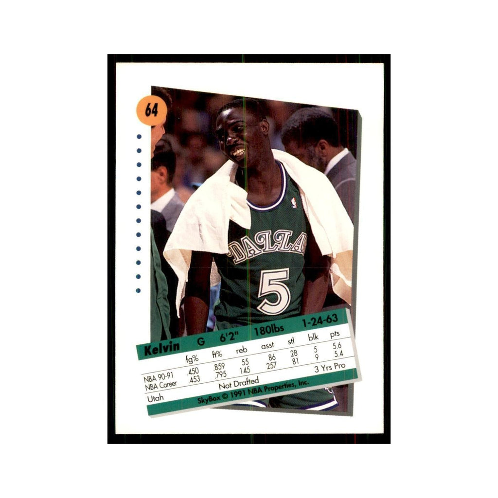 1991 SkyBox Kelvin Upshaw Basketball Cards #64