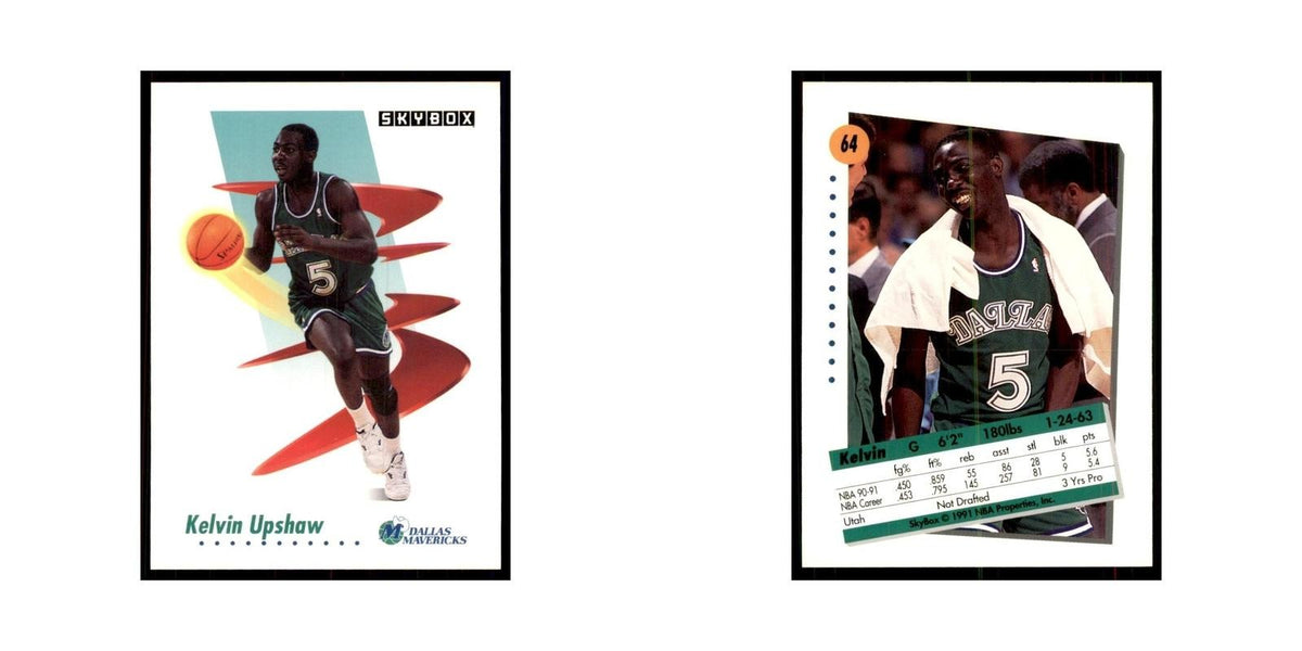 1991 SkyBox Kelvin Upshaw Basketball Cards #64