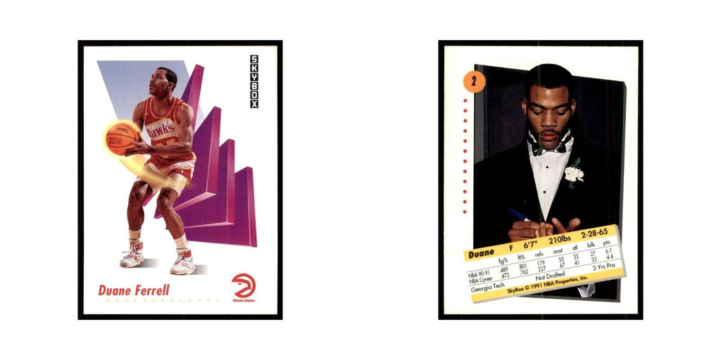 1991 SkyBox Duane Ferrell Basketball Cards #2