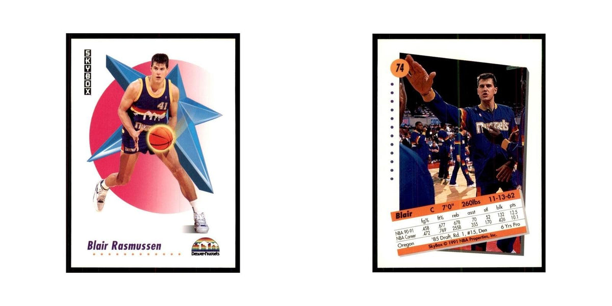 1991 SkyBox Blair Rasmussen Basketball Cards #74
