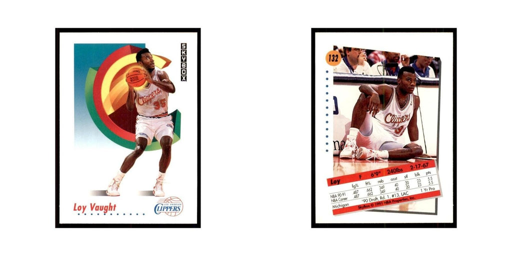 1991 SkyBox Loy Vaught Basketball Cards #132
