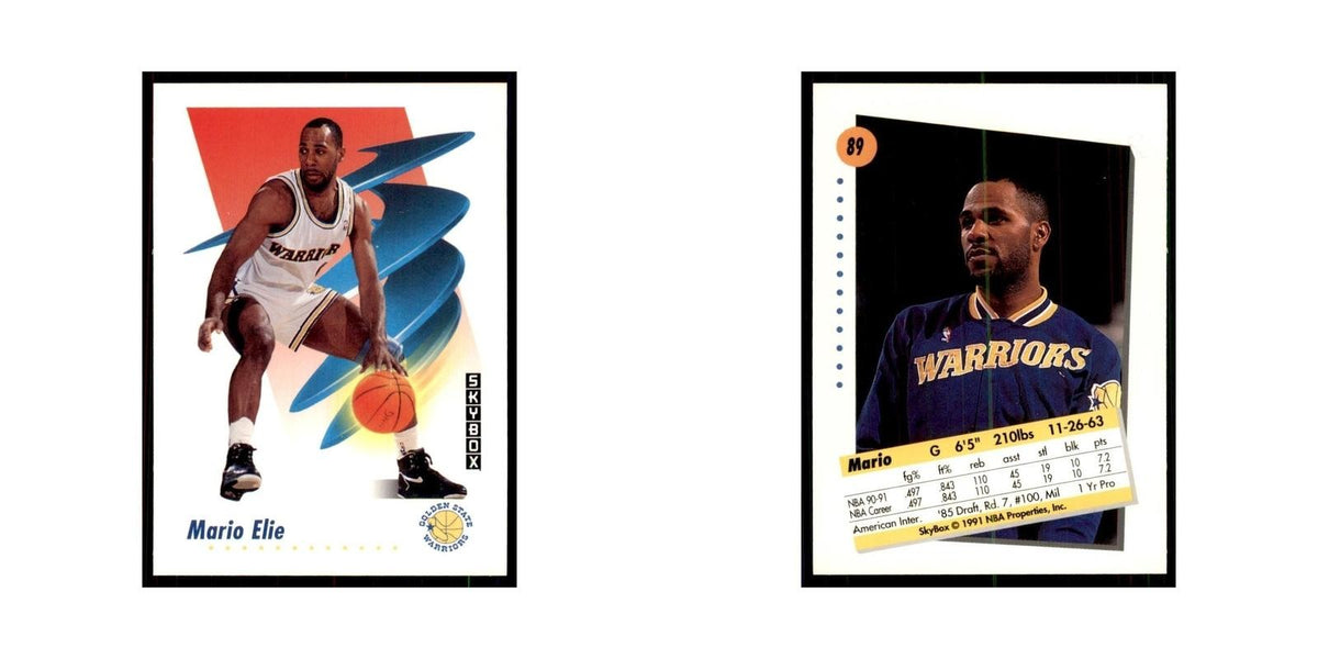 1991 SkyBox Mario Elie Basketball Cards #89