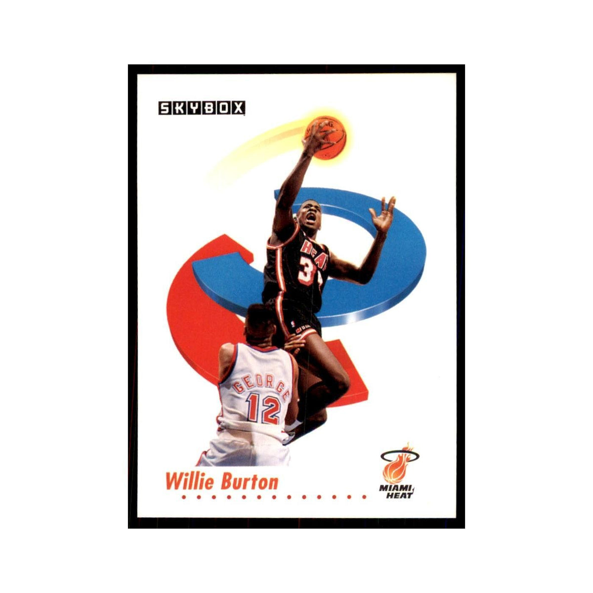 1991 SkyBox Willie Burton Basketball Cards #144