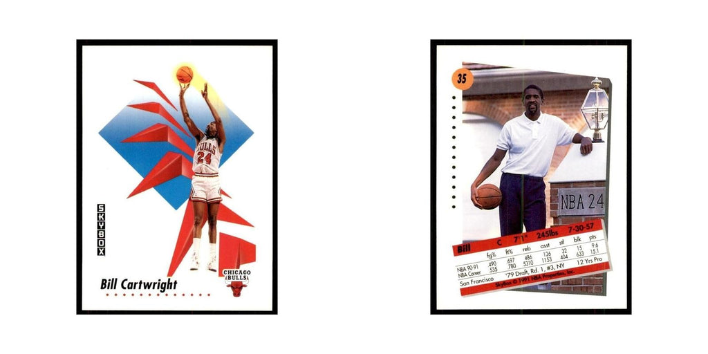 1991 SkyBox Bill Cartwright Basketball Cards #35