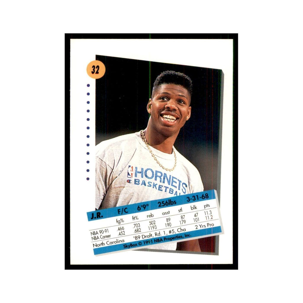 1991 SkyBox J.R. Reid Basketball Cards #32