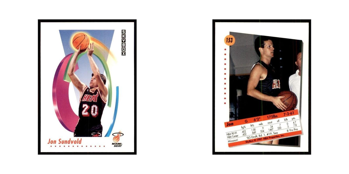 1991 SkyBox Jon Sundvold Basketball Cards #153