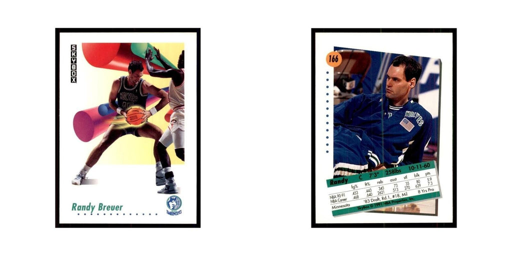1991 SkyBox Randy Breuer Basketball Cards #166