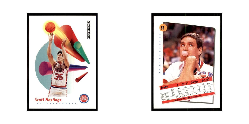 1991 SkyBox Scott Hastings Basketball Cards #83
