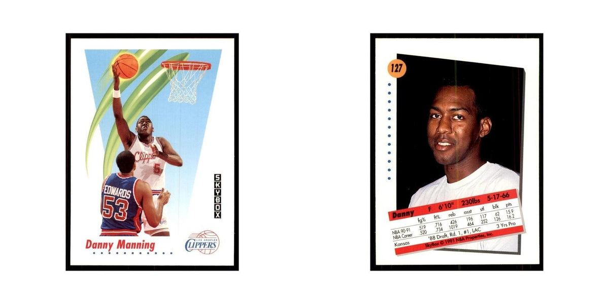1991 SkyBox Danny Manning Basketball Cards #127