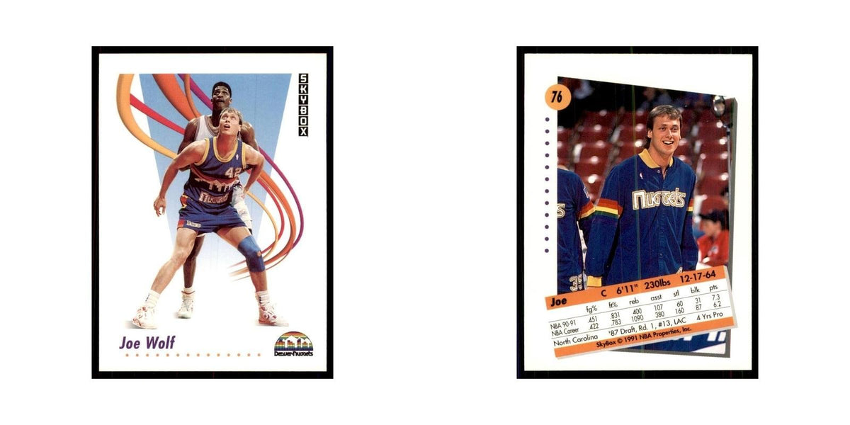 1991 SkyBox Joe Wolf Basketball Cards #76