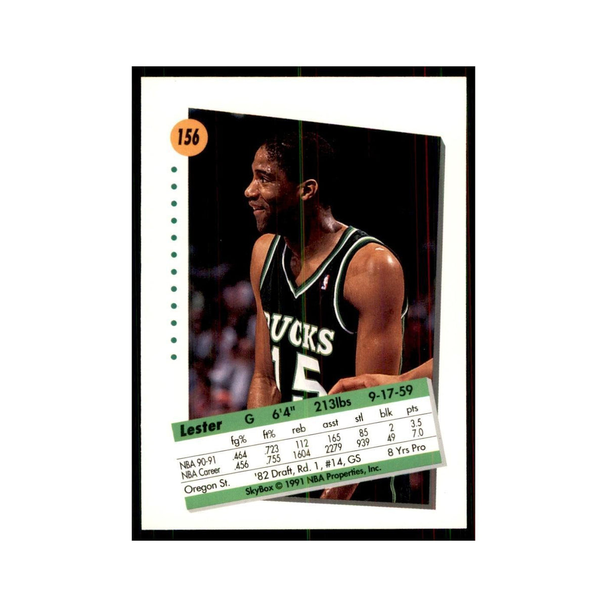1991 SkyBox Lester Conner Basketball Cards #156