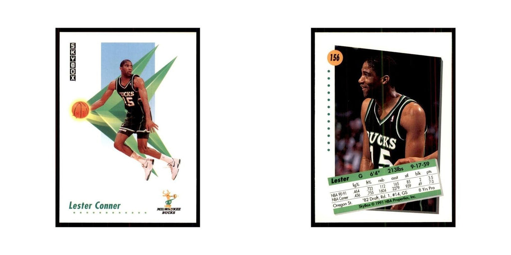 1991 SkyBox Lester Conner Basketball Cards #156