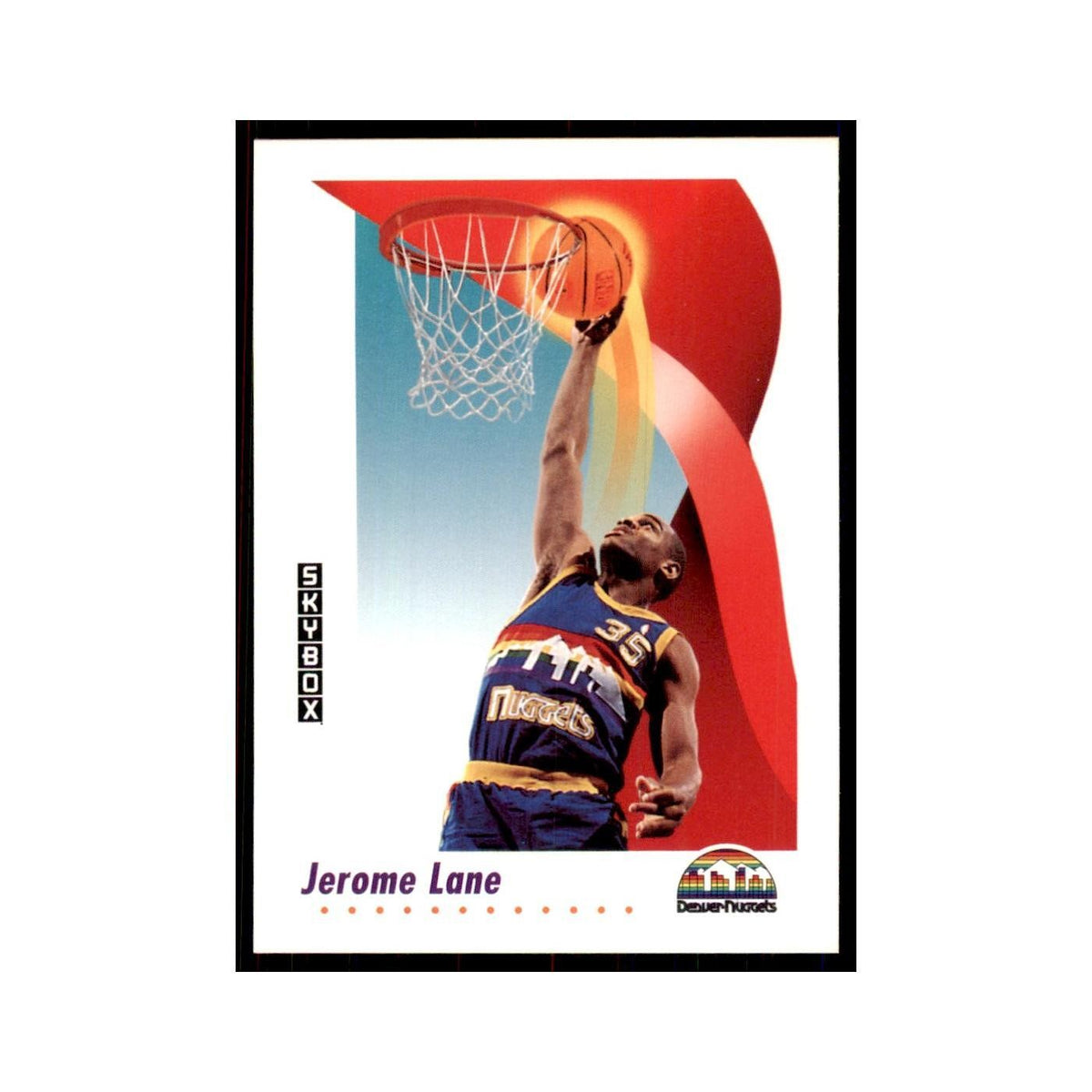 1991 SkyBox Jerome Lane Basketball Cards #71