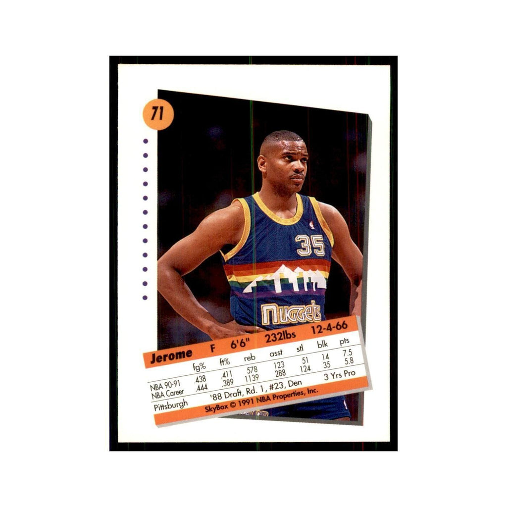1991 SkyBox Jerome Lane Basketball Cards #71