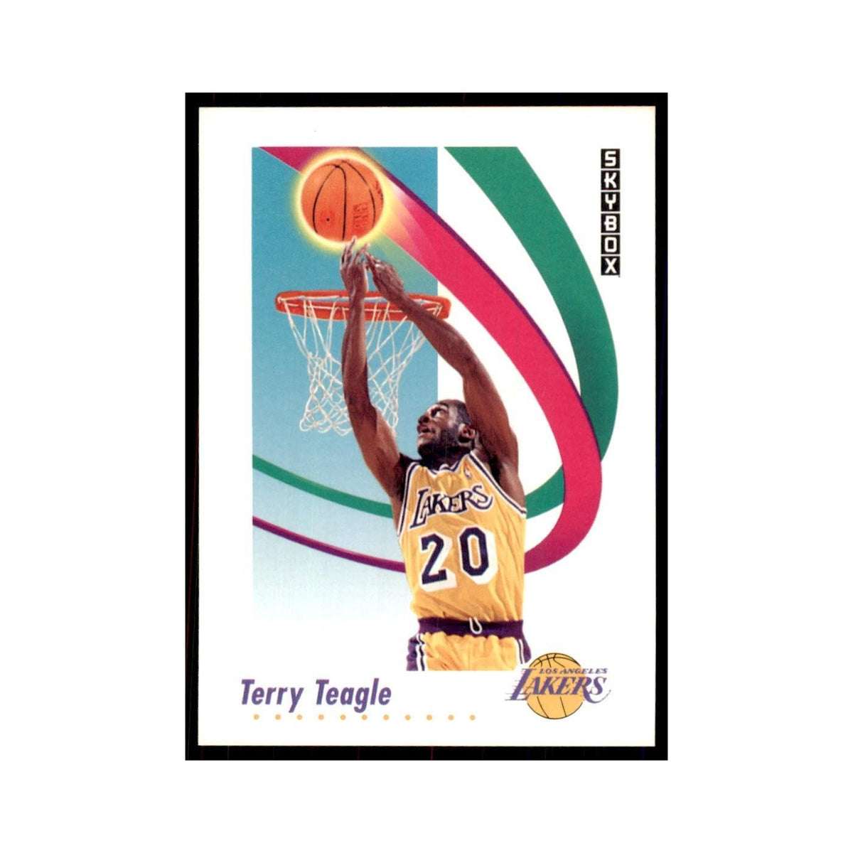 1991 SkyBox Terry Teagle Basketball Cards #141