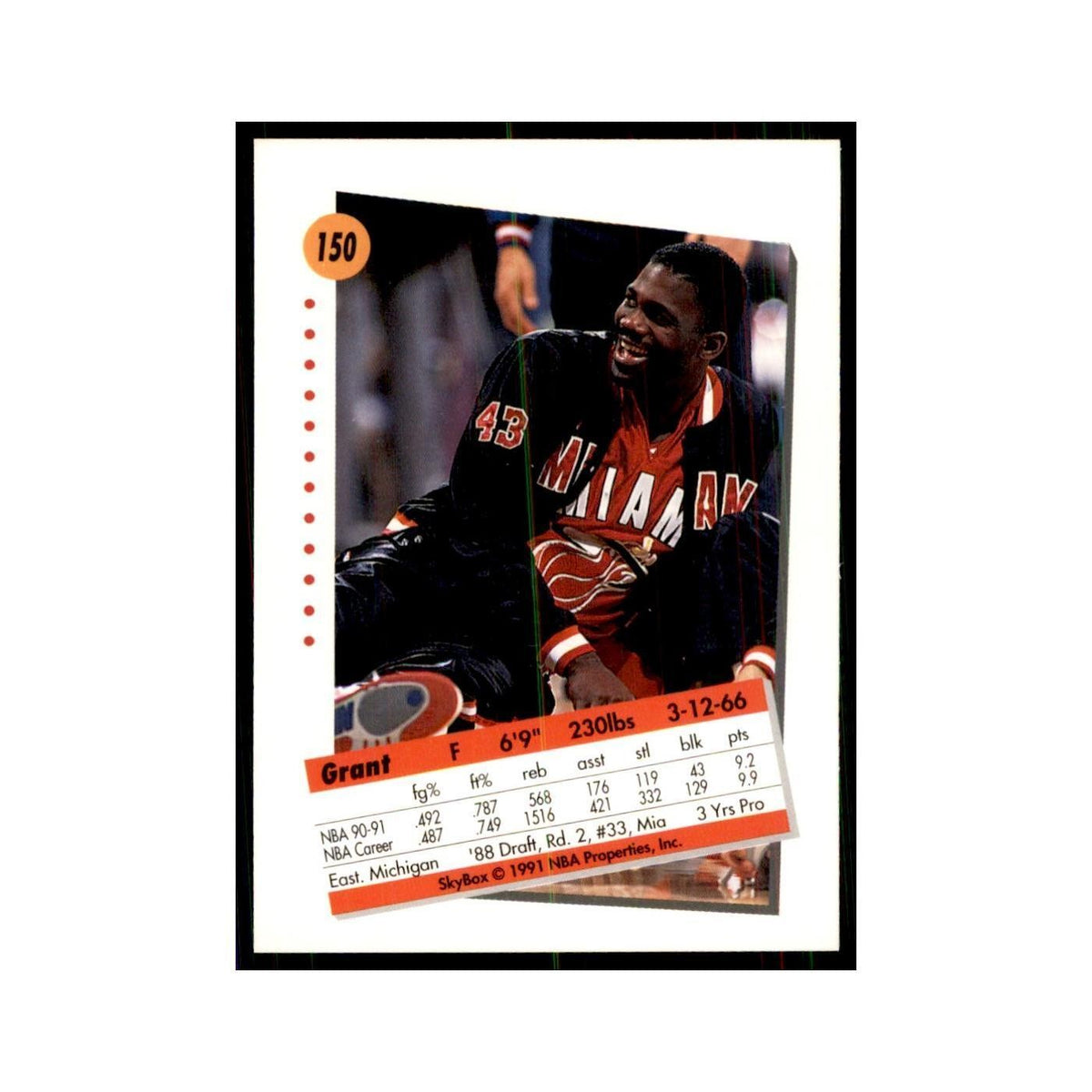 1991 SkyBox Grant Long Basketball Cards #150