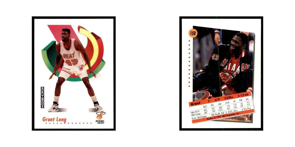 1991 SkyBox Grant Long Basketball Cards #150