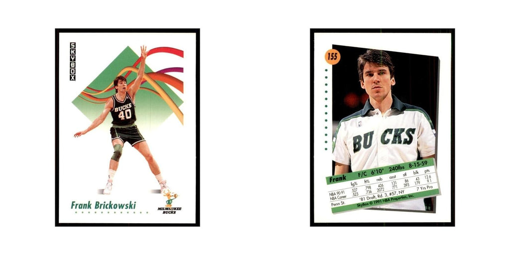 1991 SkyBox Frank Brickowski Basketball Cards #155