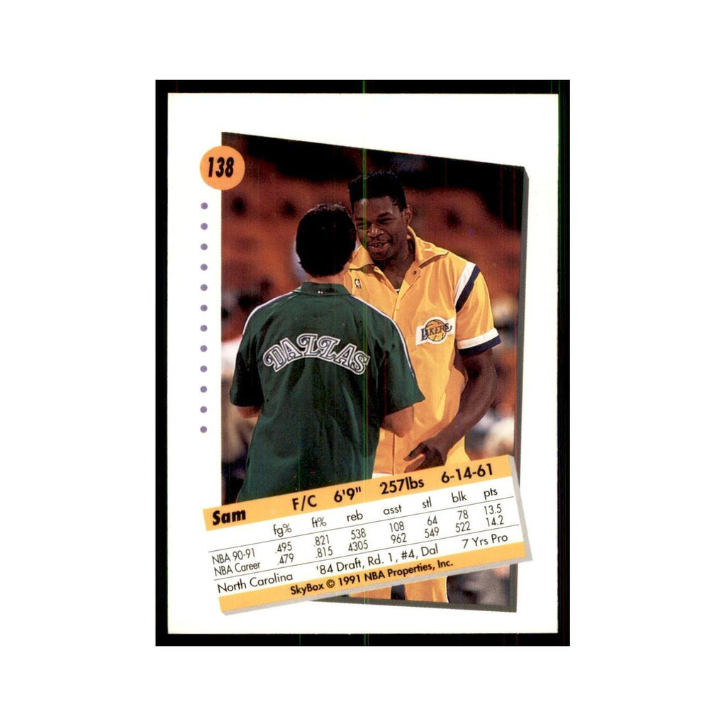 1991 SkyBox Sam Perkins Basketball Cards #138