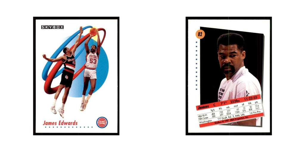1991 SkyBox James Edwards Basketball Cards #82