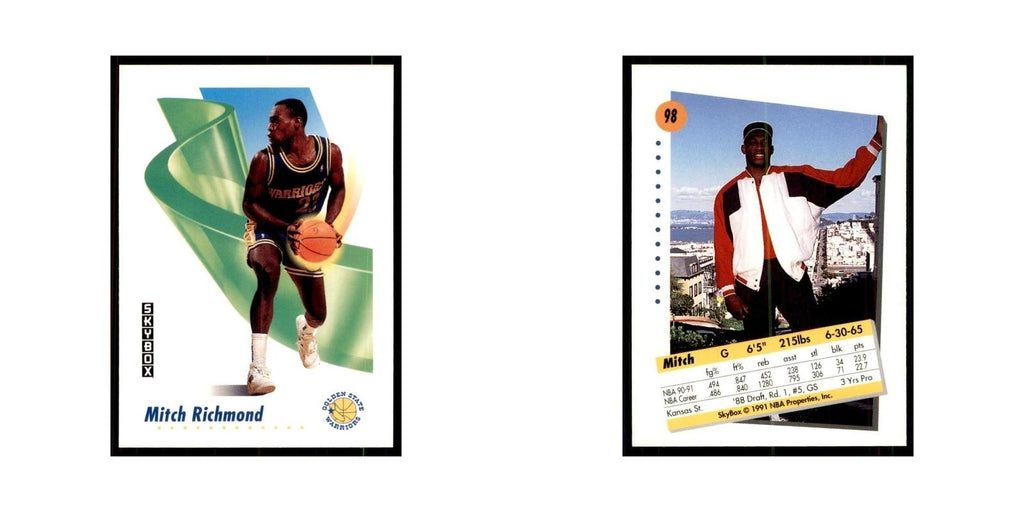 1991 SkyBox Mitch Richmond Basketball Cards #98