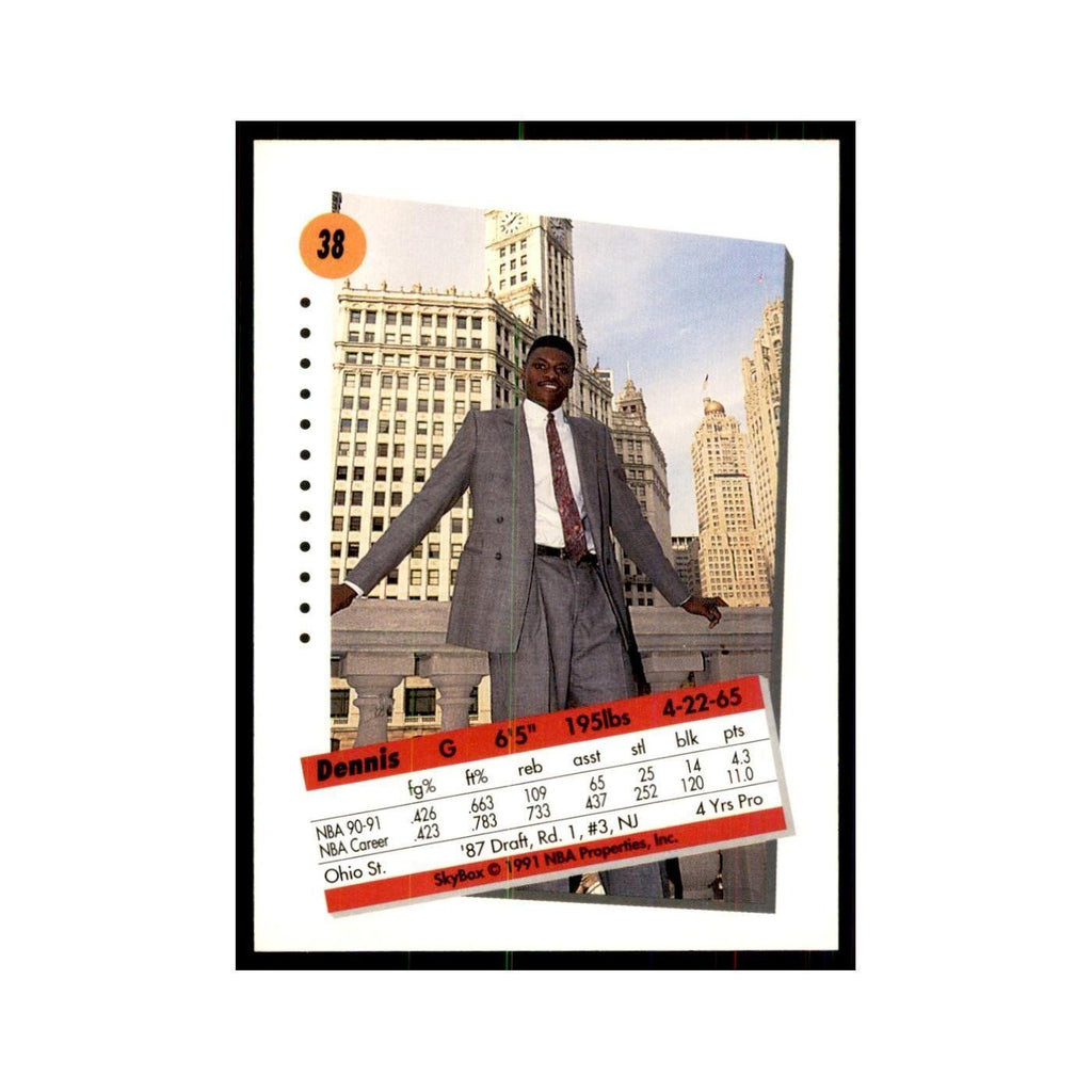 1991 SkyBox Dennis Hopson Basketball Cards #38