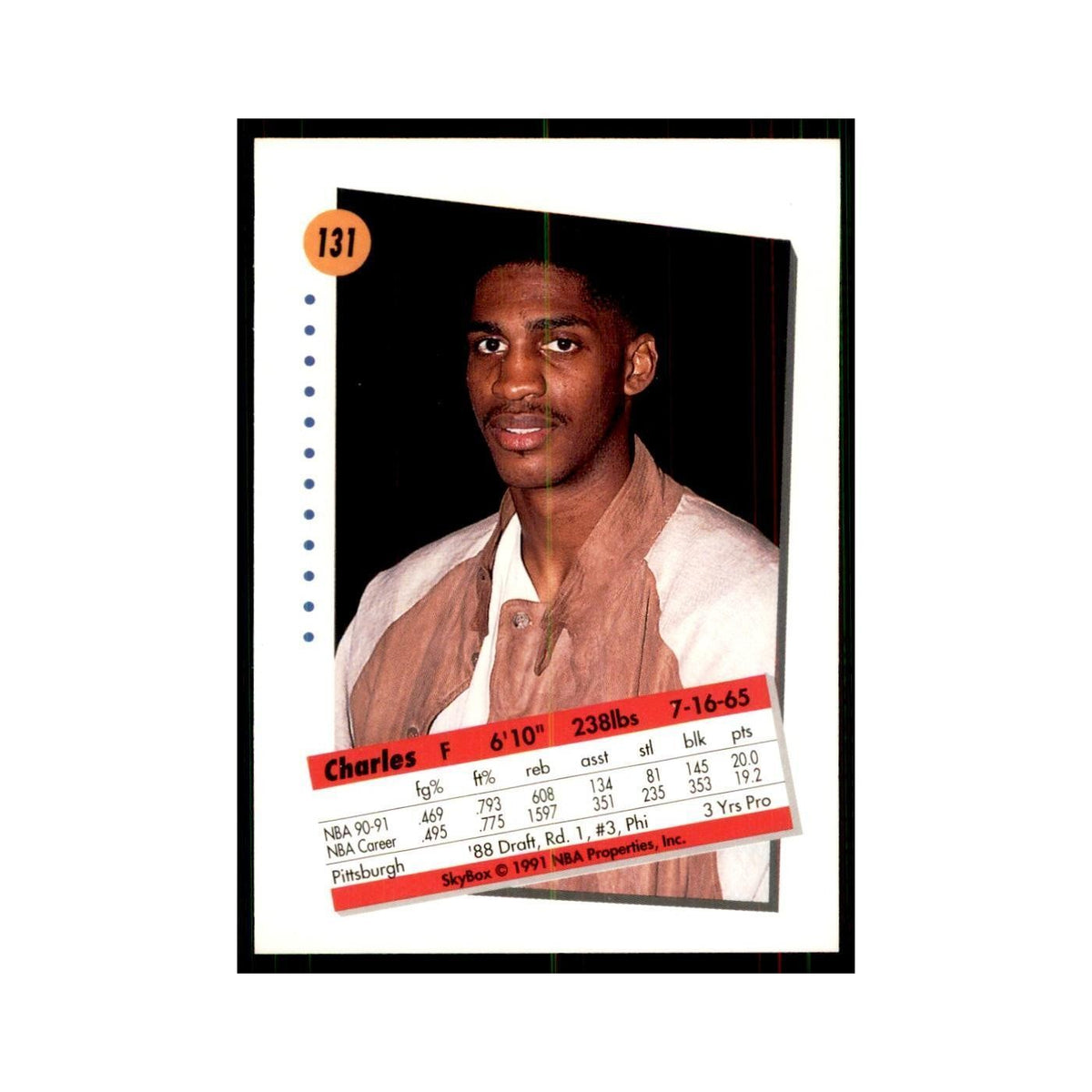 1991 SkyBox Charles Smith Basketball Cards #131