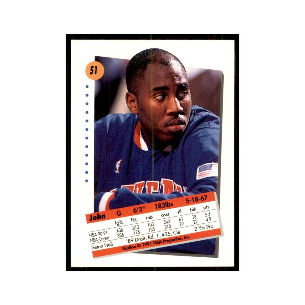 1991 SkyBox John Morton Basketball Cards #51