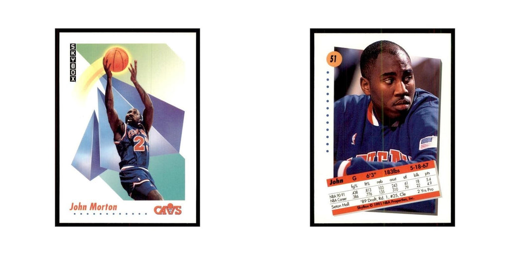 1991 SkyBox John Morton Basketball Cards #51