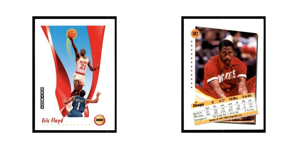 1991 SkyBox Eric Floyd Basketball Cards #101