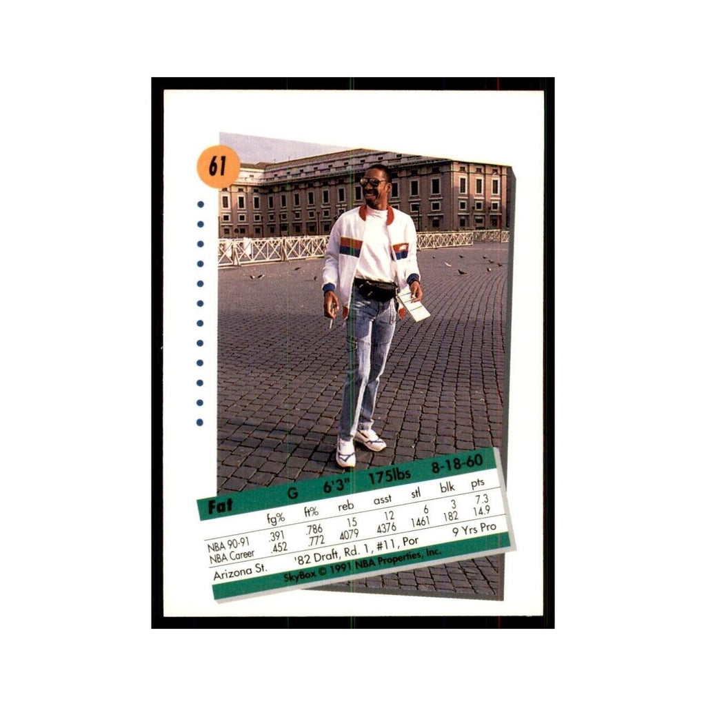 1991 SkyBox Lafayette Lever Basketball Cards #61